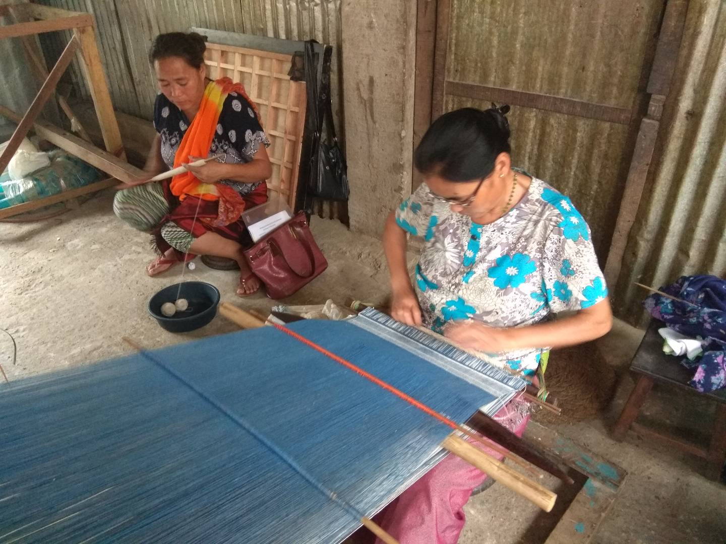 Women weaving