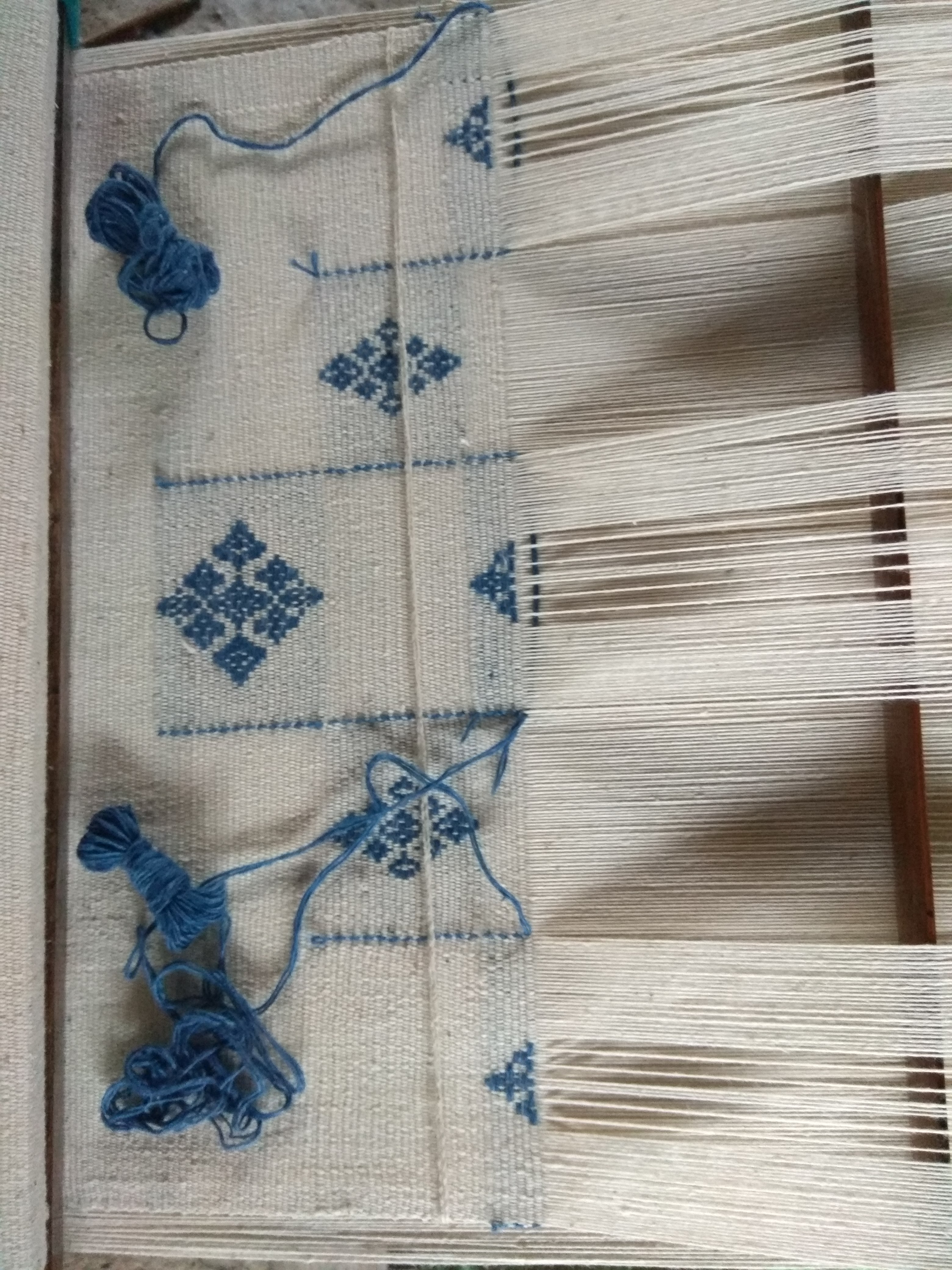 Loom weaving