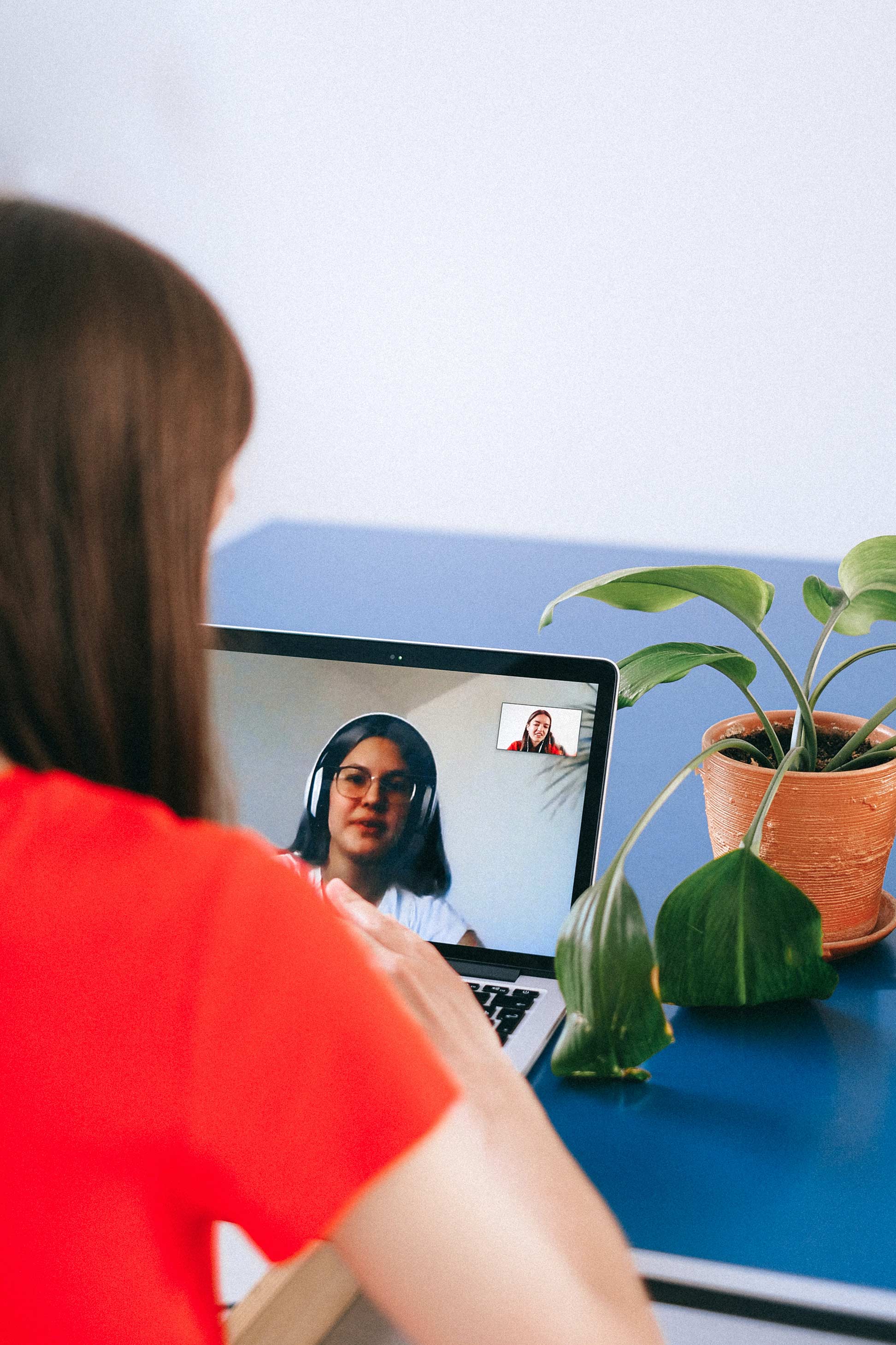 Woman Receiving Online Consultation