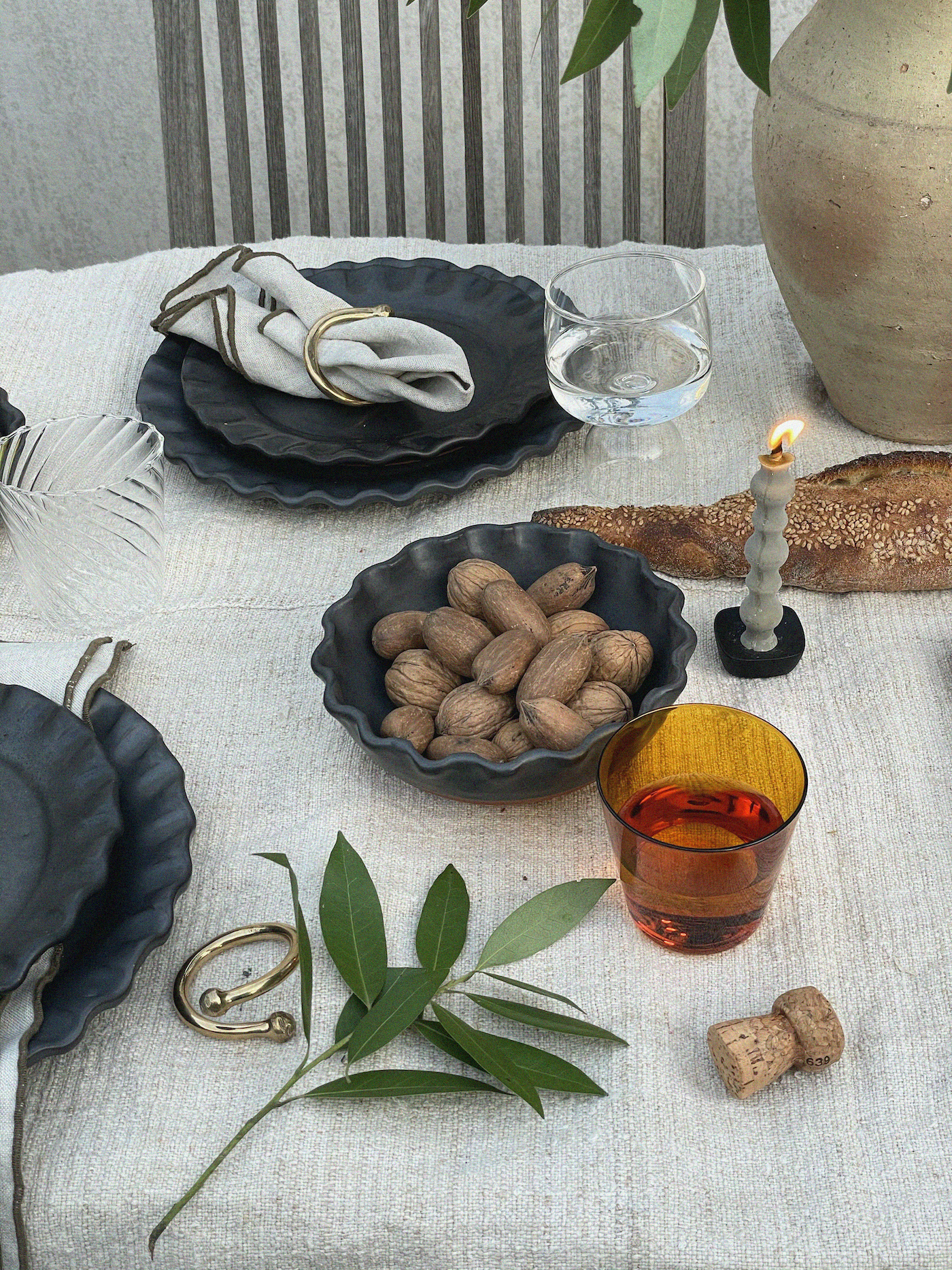 Holiday tablescape.