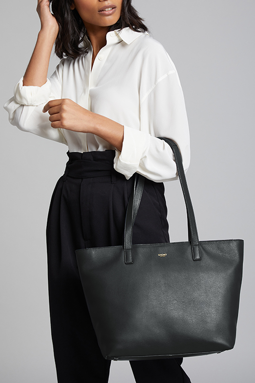 KNOMO Mini Maddox Leather Laptop Tote Bag - 13" Feature Rectangle Image 1 | knomo.com