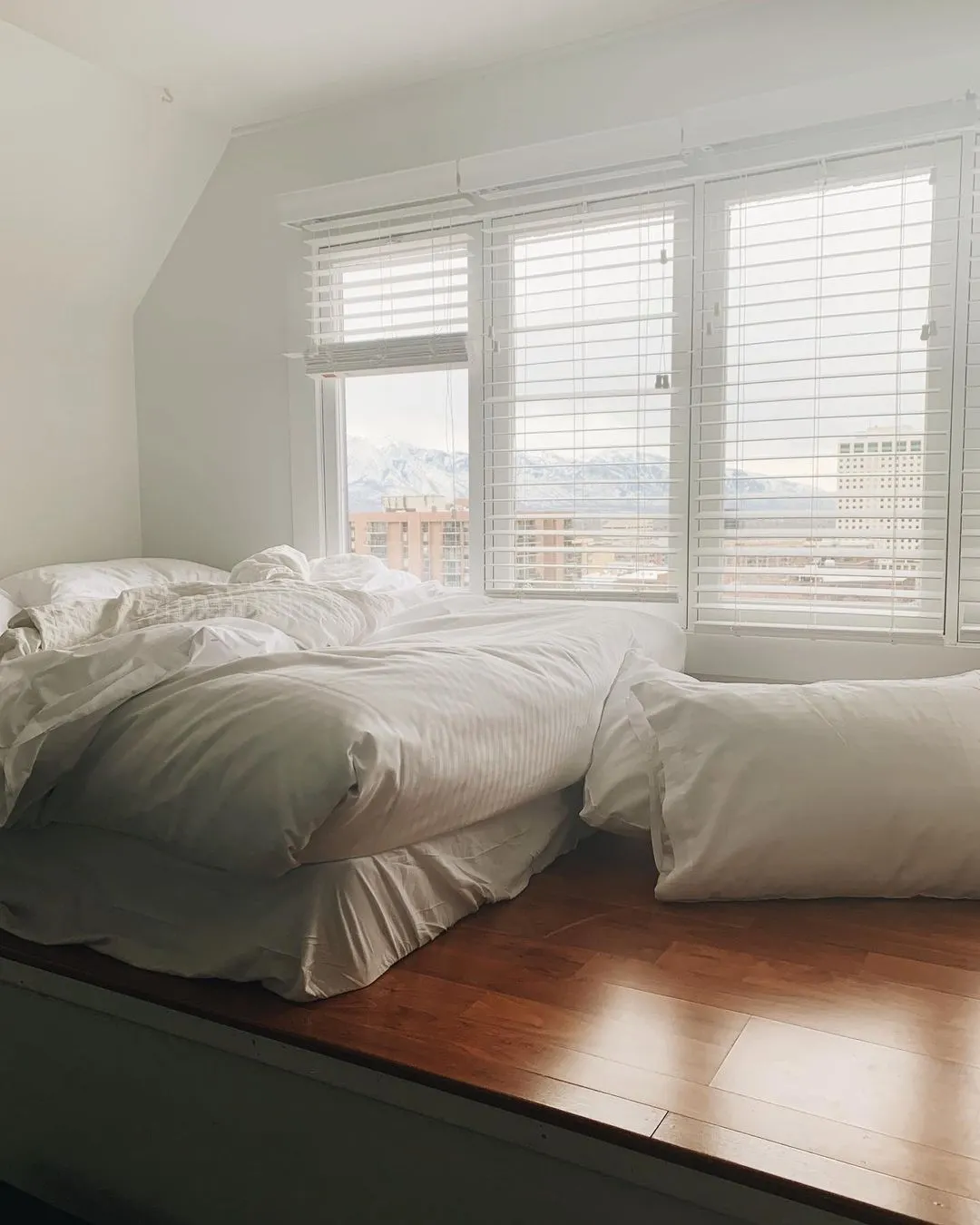 A cozy-looking bed