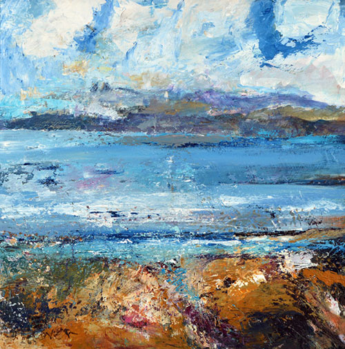 Isle of Iona Painting available as a Iona Card, Iona Print and Iona Canvas Print online at Judi Glover Art