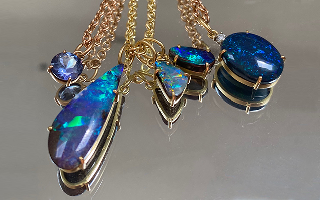 Formed in the tiny cracks and ridges alongside ironstone rocks, Boulder opal is sought out as a rare, one-of-a-kind stone that combines dazzling play-of-color and raw rock that gives it an air of heaven-meets-earth.