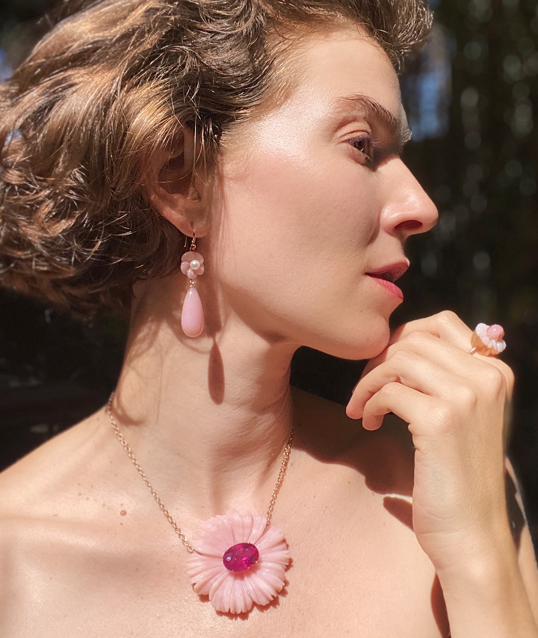 If love-at-first-sight was a stone, it would be a cotton candy pink opal. Charming, playful, and purely delightful, it's thought to be a healer for all matters of the heart. 