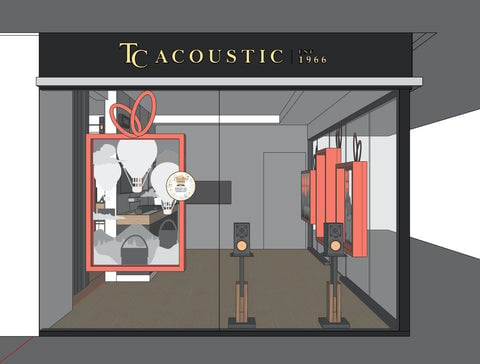 TC Acoustic Showroom Christmas 2020 Window Display The Adelphi Sonos Klipsch Marshall Urbanears adidas lifestyle concept art