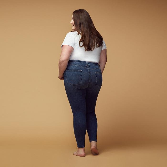 girl in jeans size 20