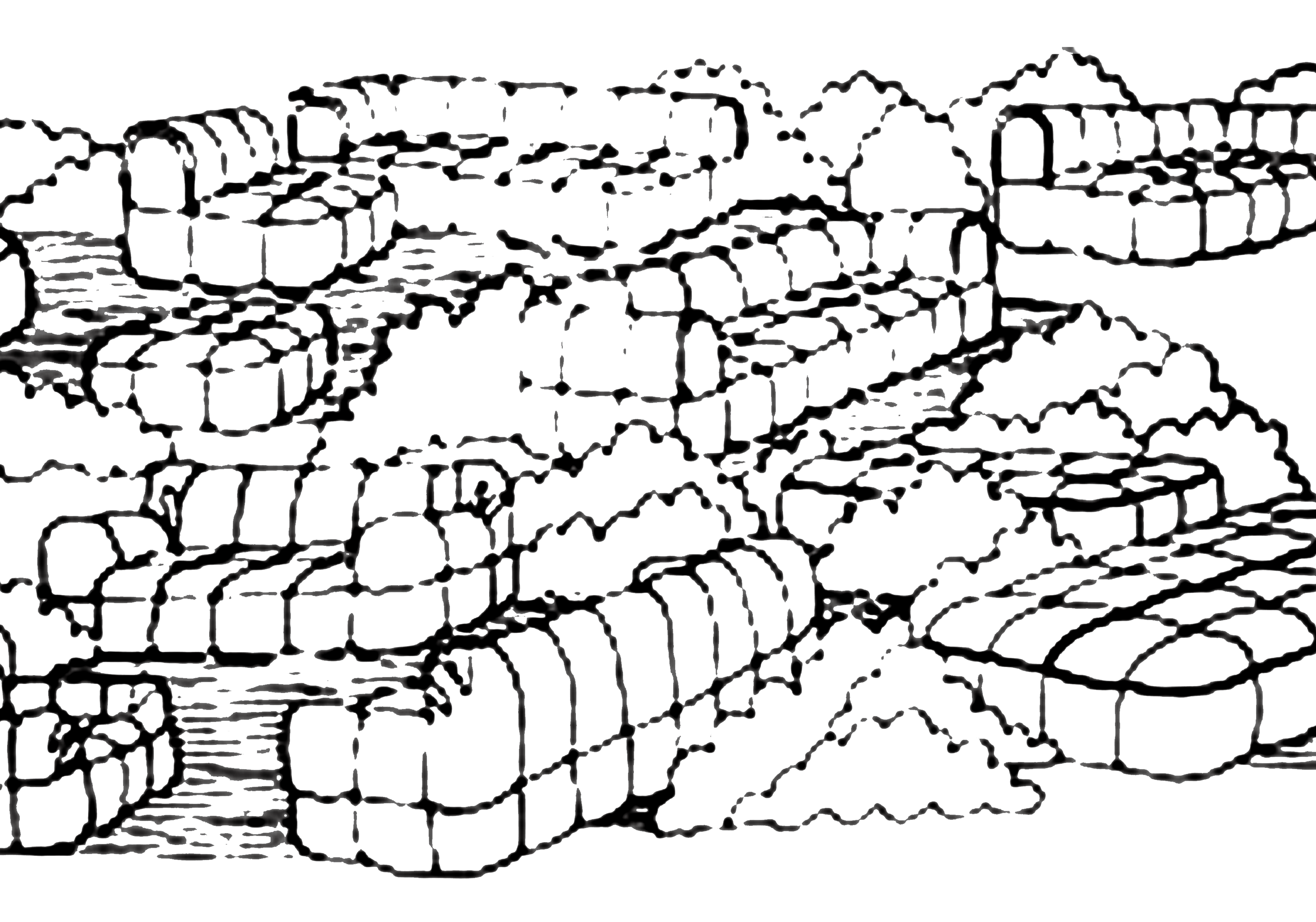 The Strips sofa by Cini Boeri is still one of Arflex's most popular sofas. Drawing c/o Arflex. 