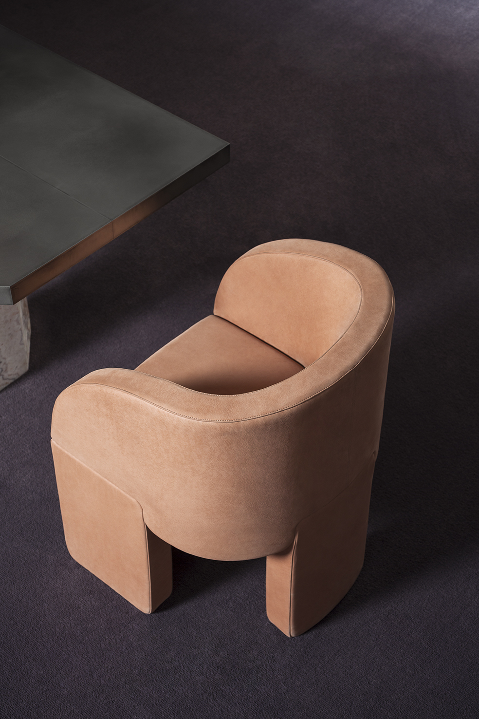 The Lazybones armchair by Studiopepe for Baxter. Photos c/o Baxter. 