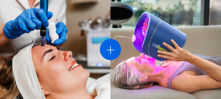 Combining microneedling and Celluma LED light therapy for faster healing, collagen production, and youthful, glowing skin results.