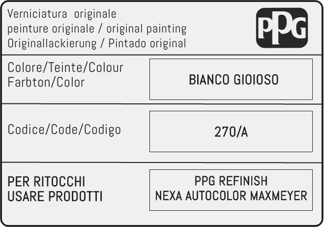 Color code image for Fiat