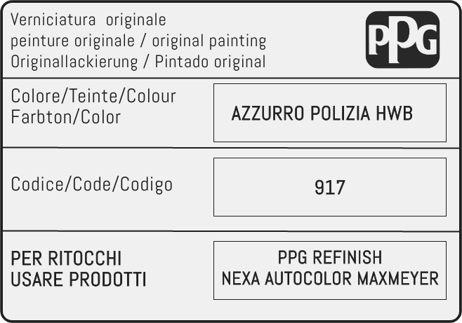 Color code image for Lancia