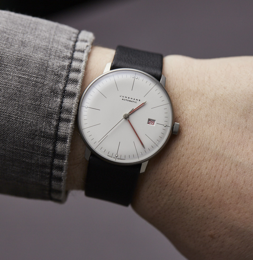 Max Bill Automatic Bauhaus 38mm on a 7” Wrist