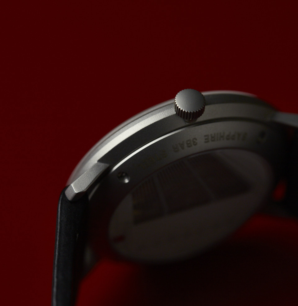 Max Bill Automatic Bauhaus Matte Steel Case