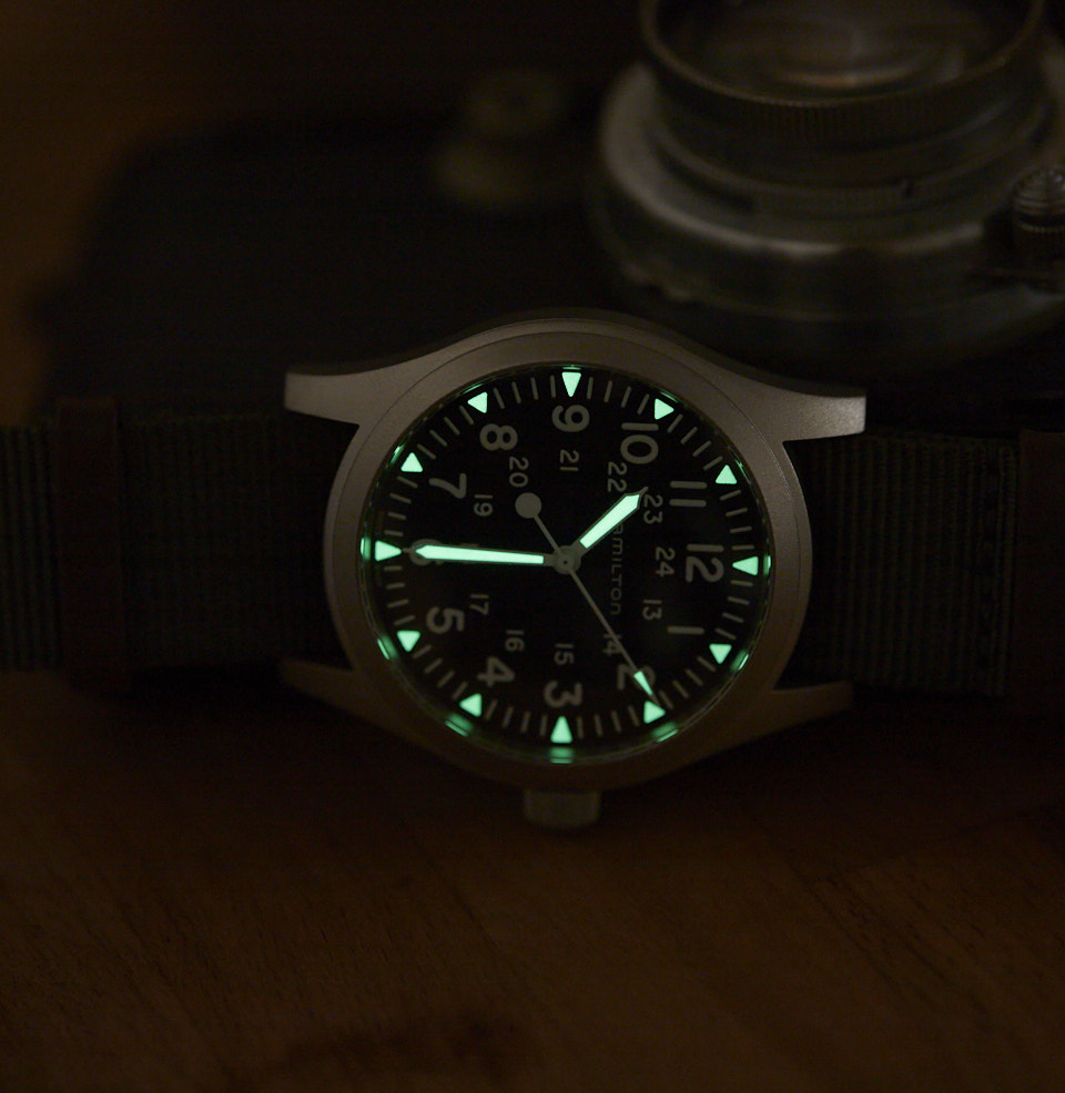 Khaki Field Mechanical 42mm Lumed Markers and Hands