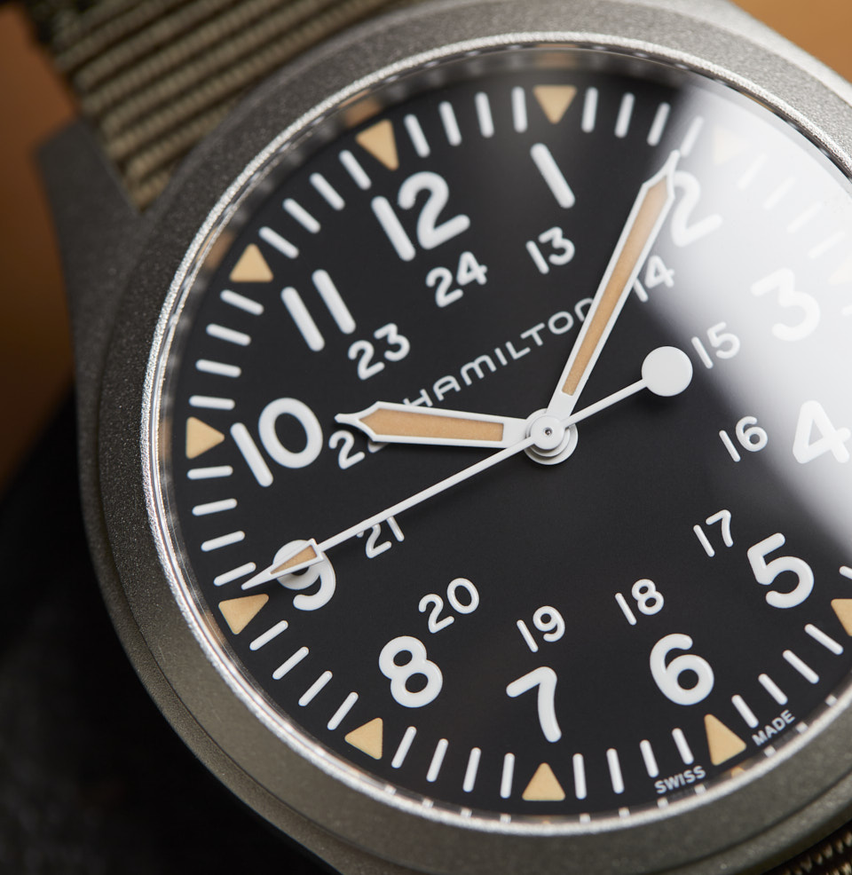 Khaki Field Mechanical 42mm Matte Black Dial