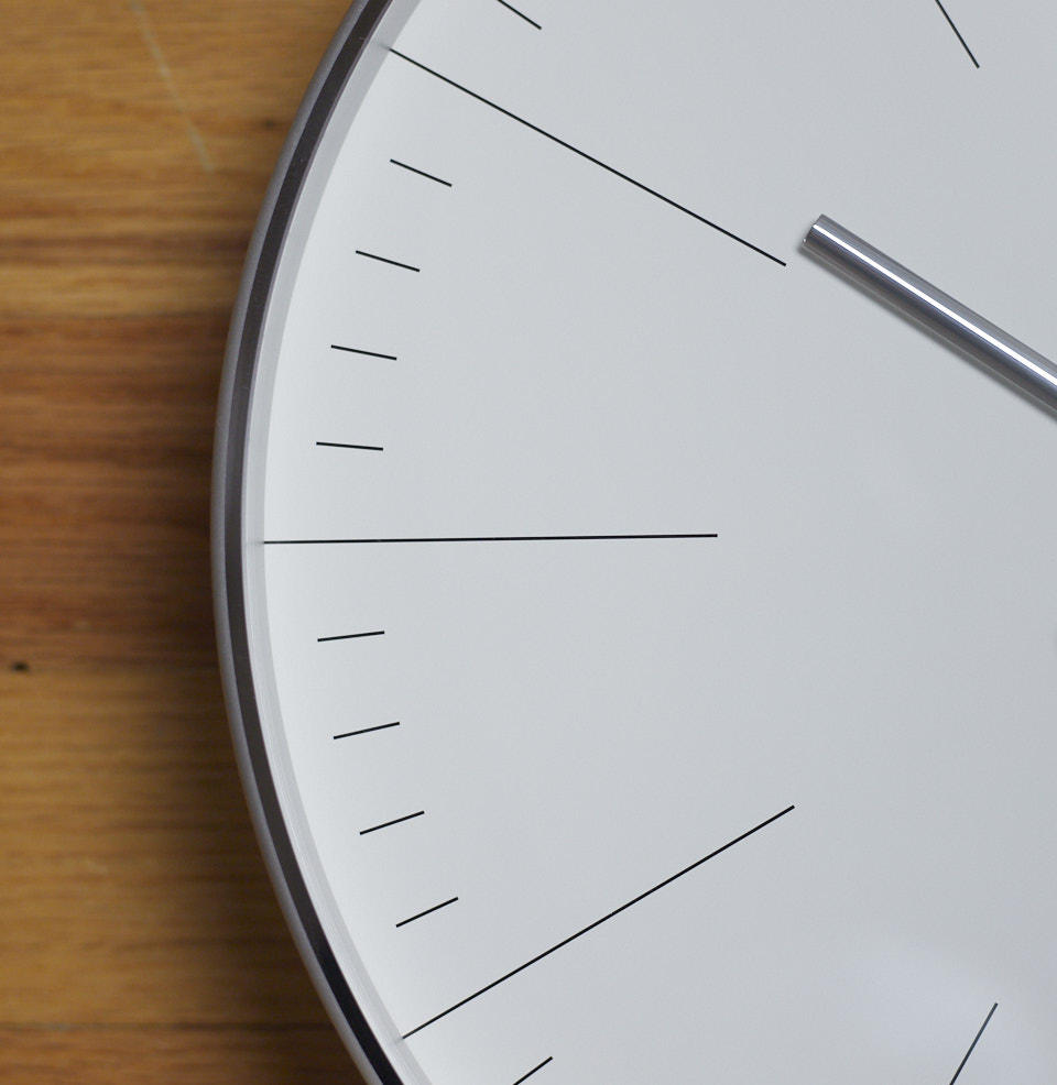 Max Bill 12 Inch Wall Clock Beautiful, minimal markings