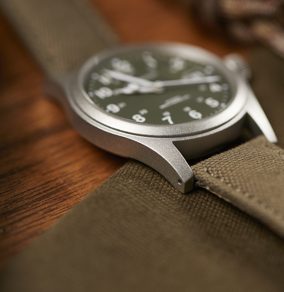 Khaki Field Mechanical Date Matte Steel Case
