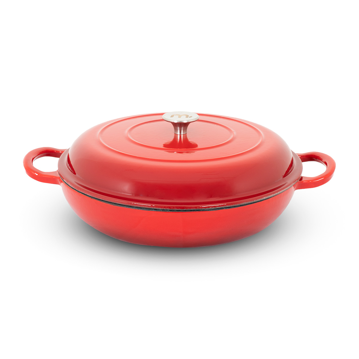 Megamaster Enamel Series Braai Pan with Lid - Image 2