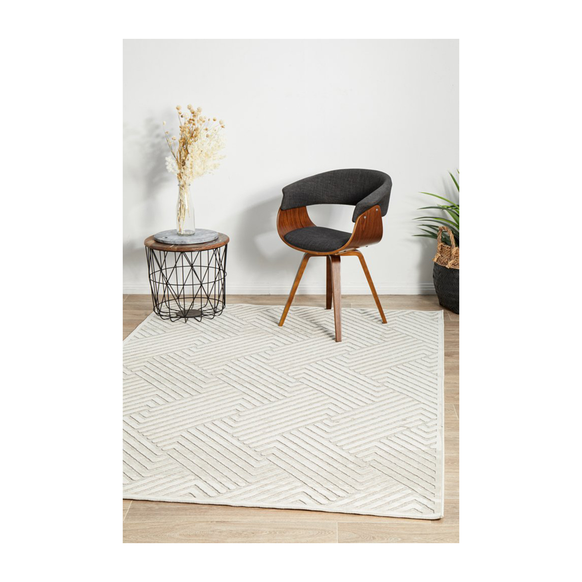 York Rug (Natural White) Life Interiors