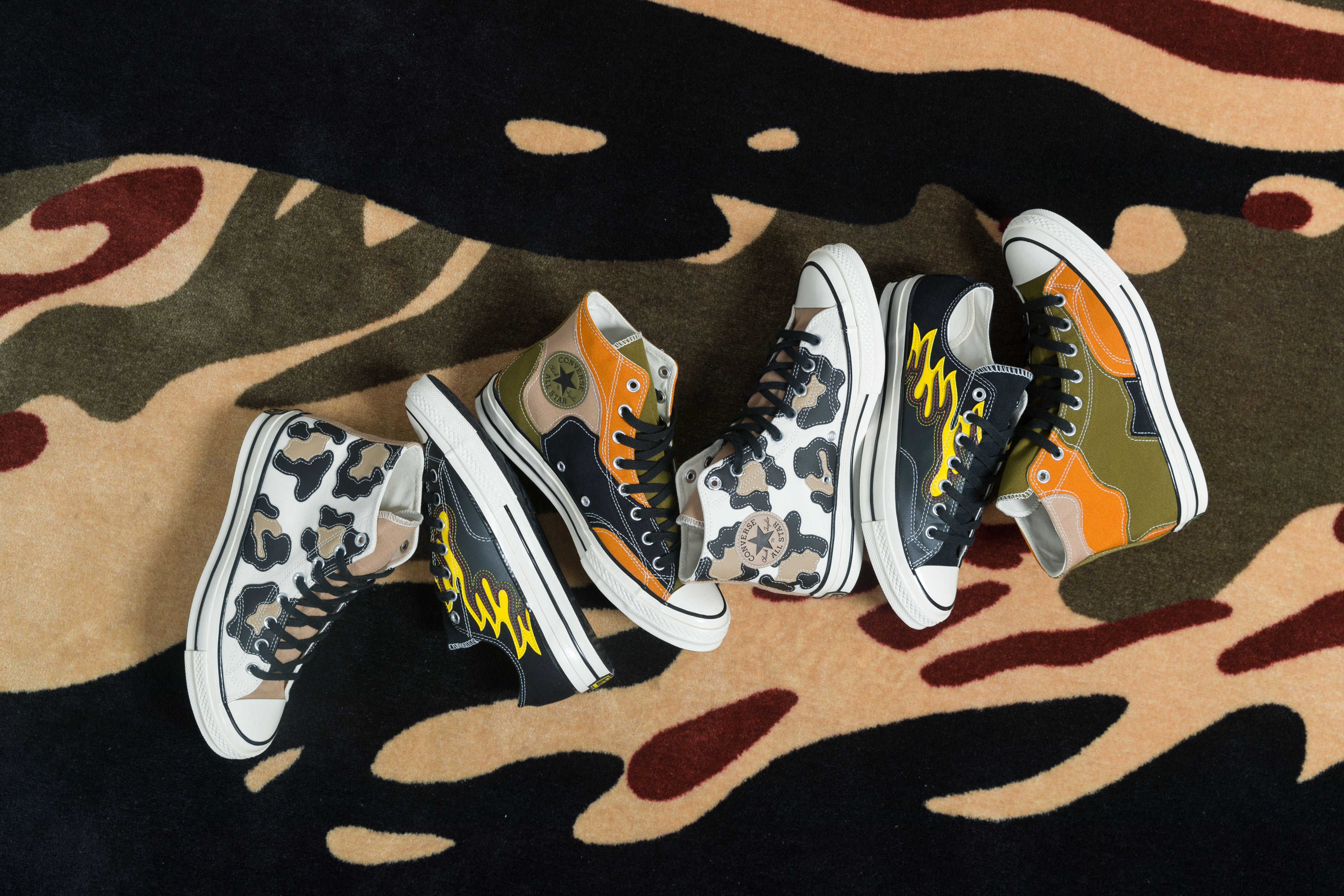 converse chuck 70 camo overlay shell