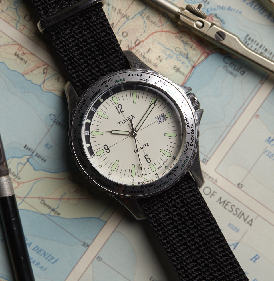 Timex world outlet time watch