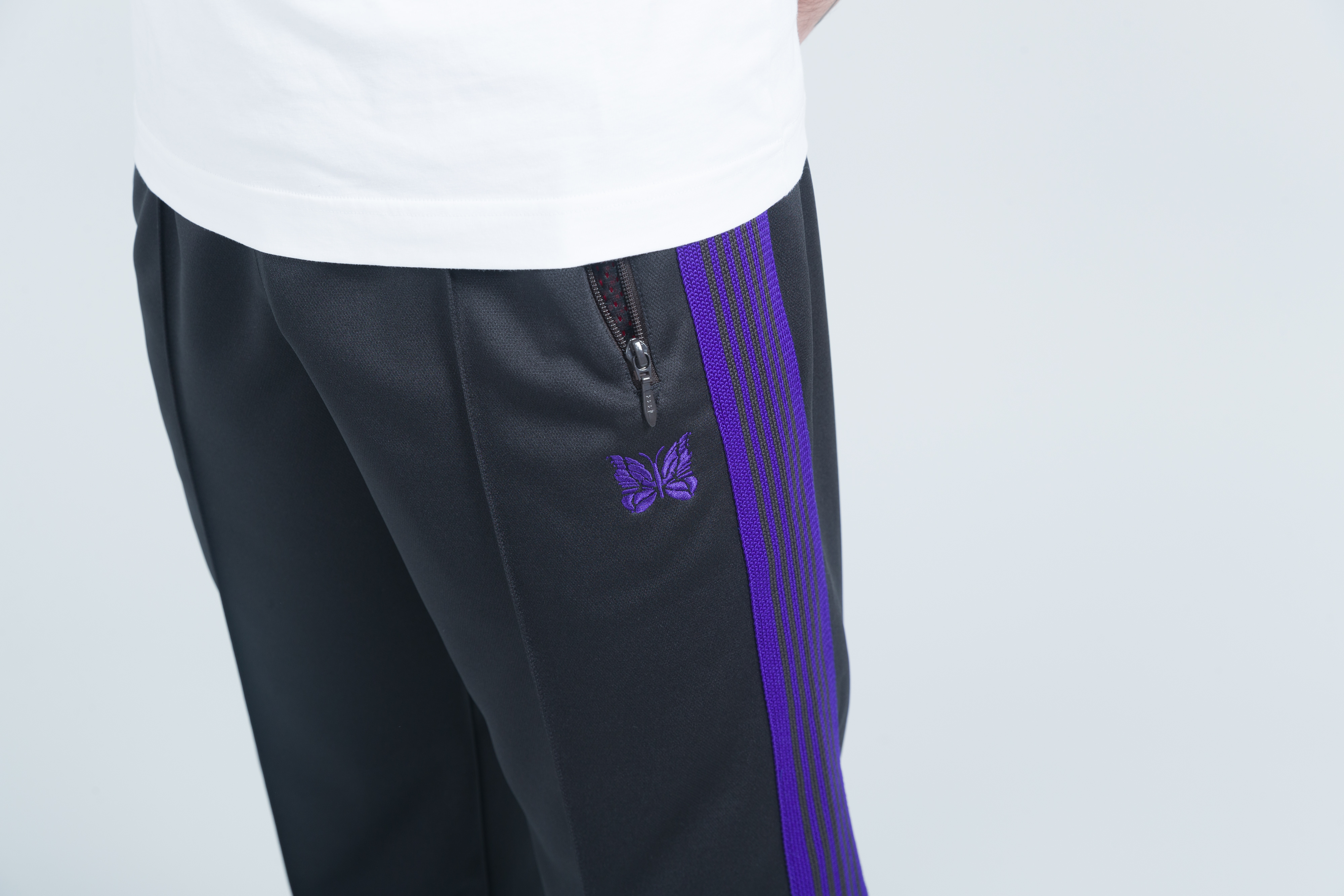 needles track pants blue