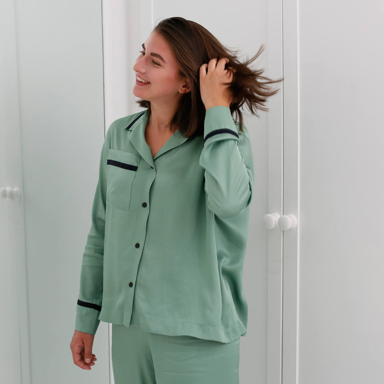 Ribbon Trimmed Pyjamas