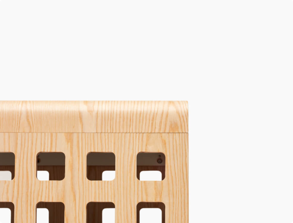 Bentwood crate material