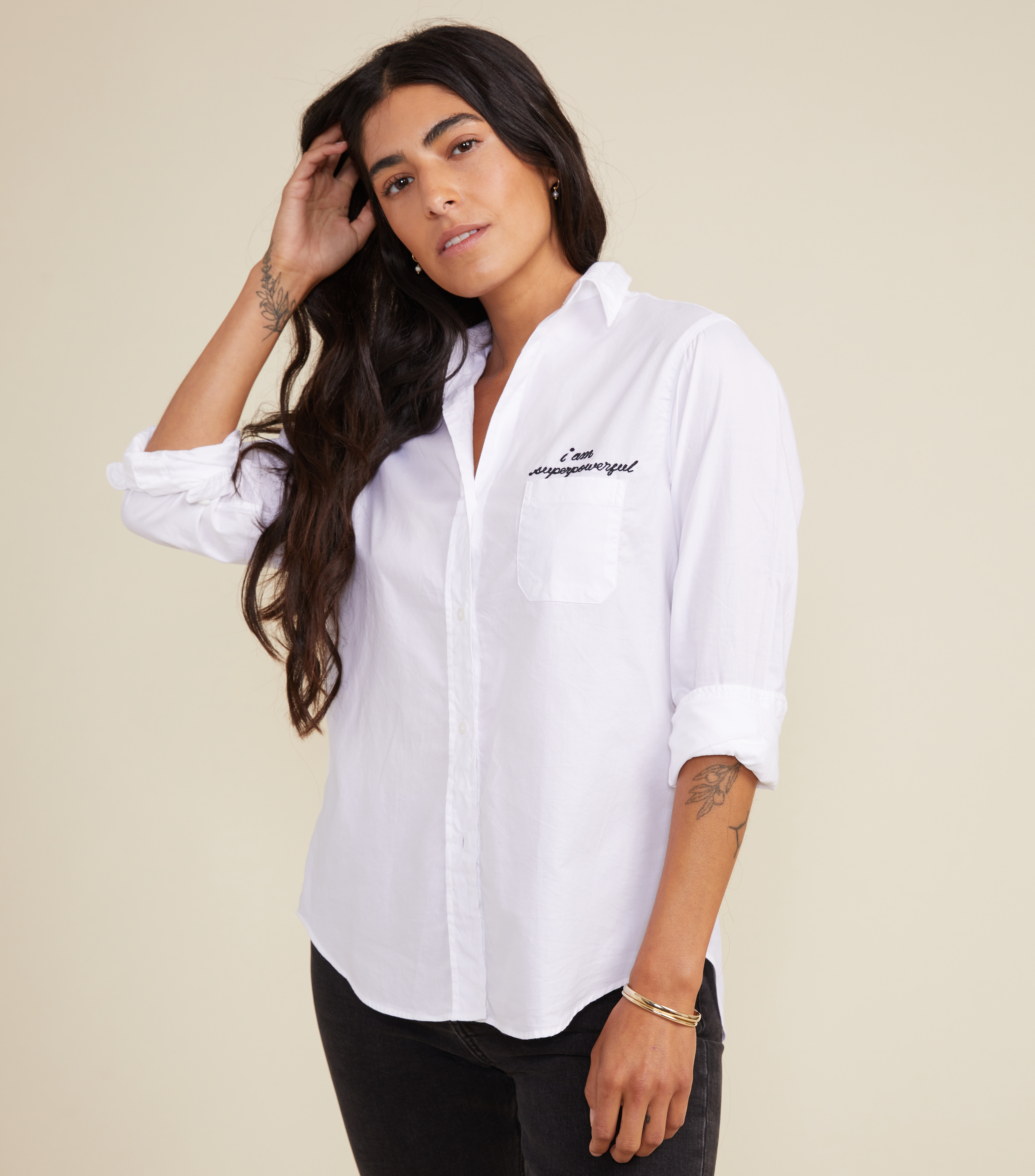 The Hero Button-Up Shirt Powerful, Brushed Cotton Final Sale view 1