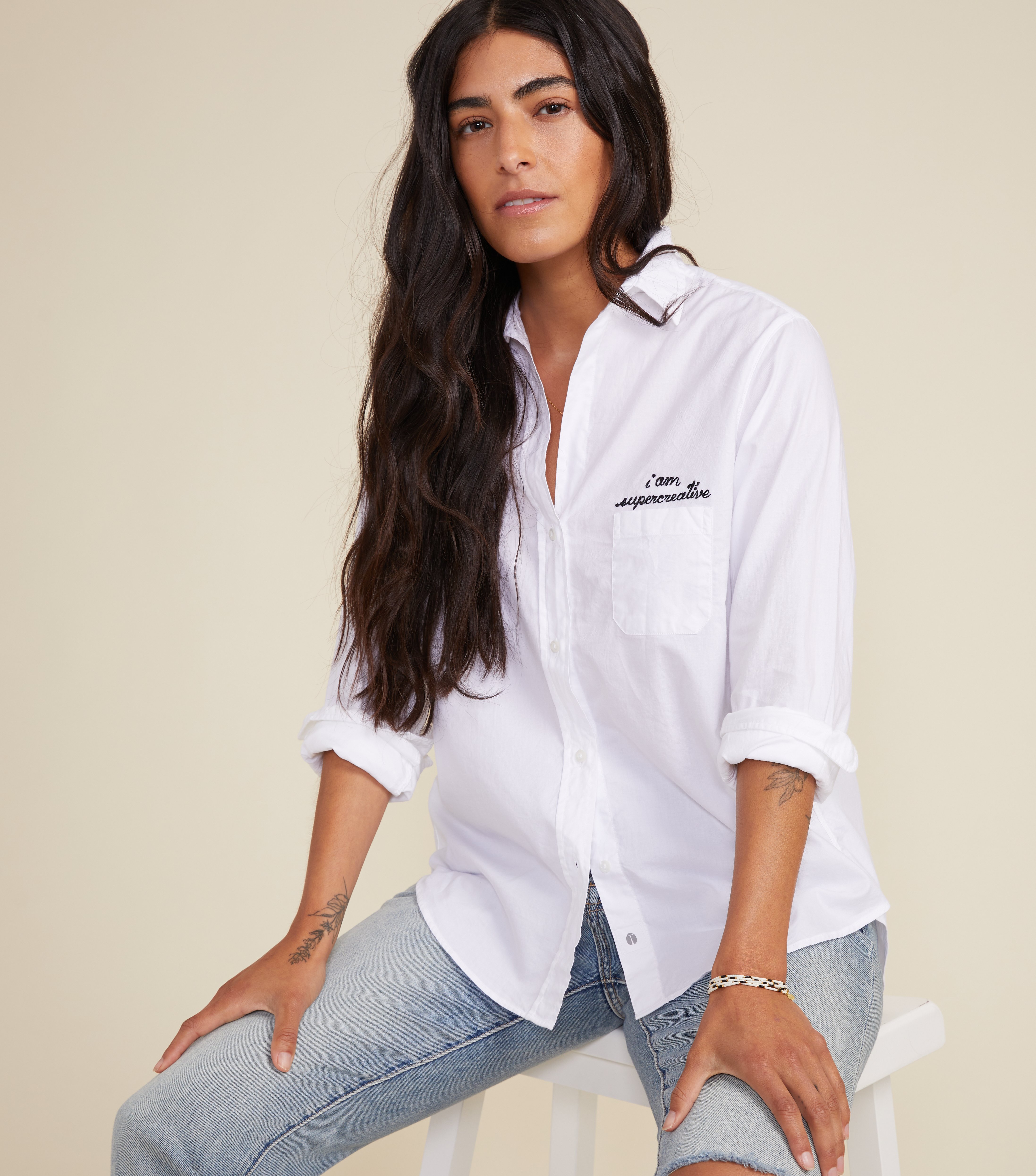 The Hero Button-Up Shirt Creative, Brushed Cotton Final Sale view 1