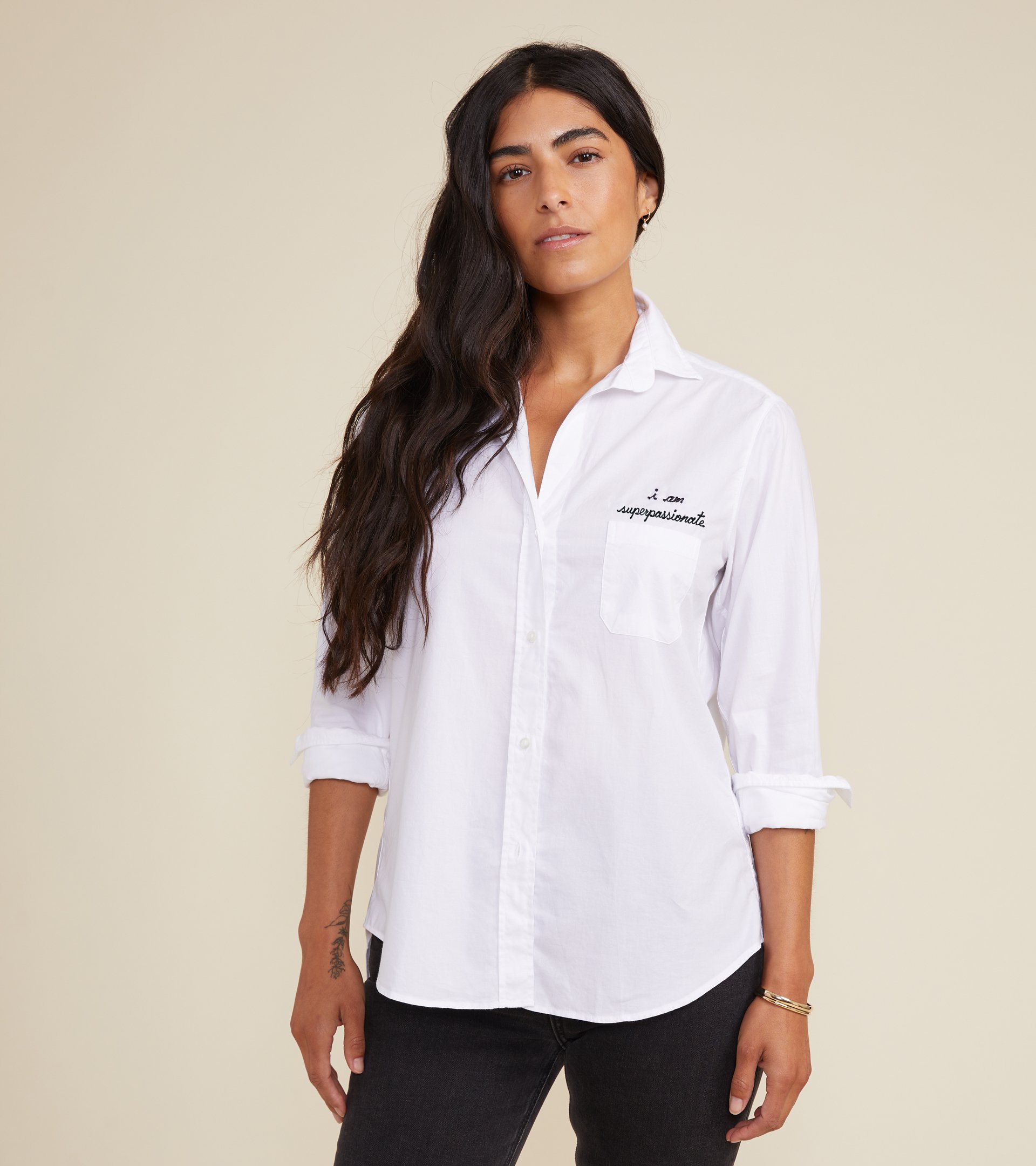 The Hero Button-Up Shirt Passionate, Brushed Cotton Final Sale view 1