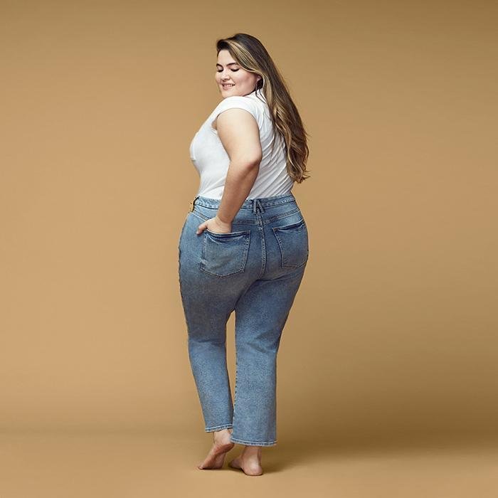 girl in jeans size 22