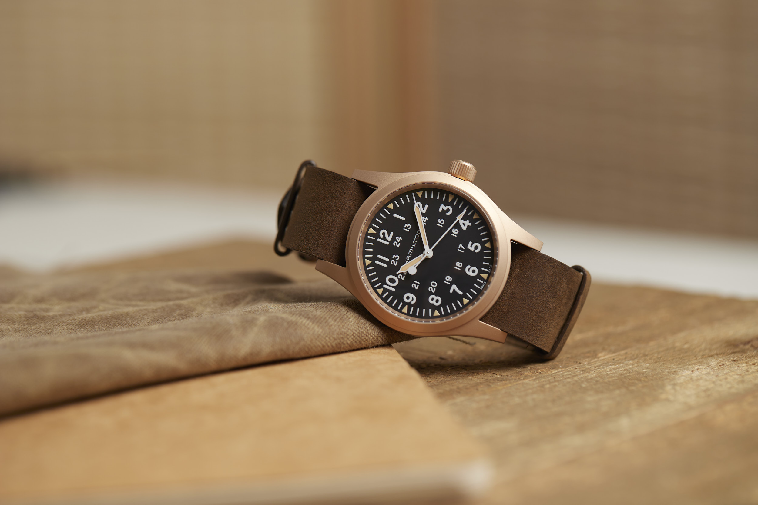 Hamilton Khaki Field Mechanical Bronze 38mm Watch – Windup