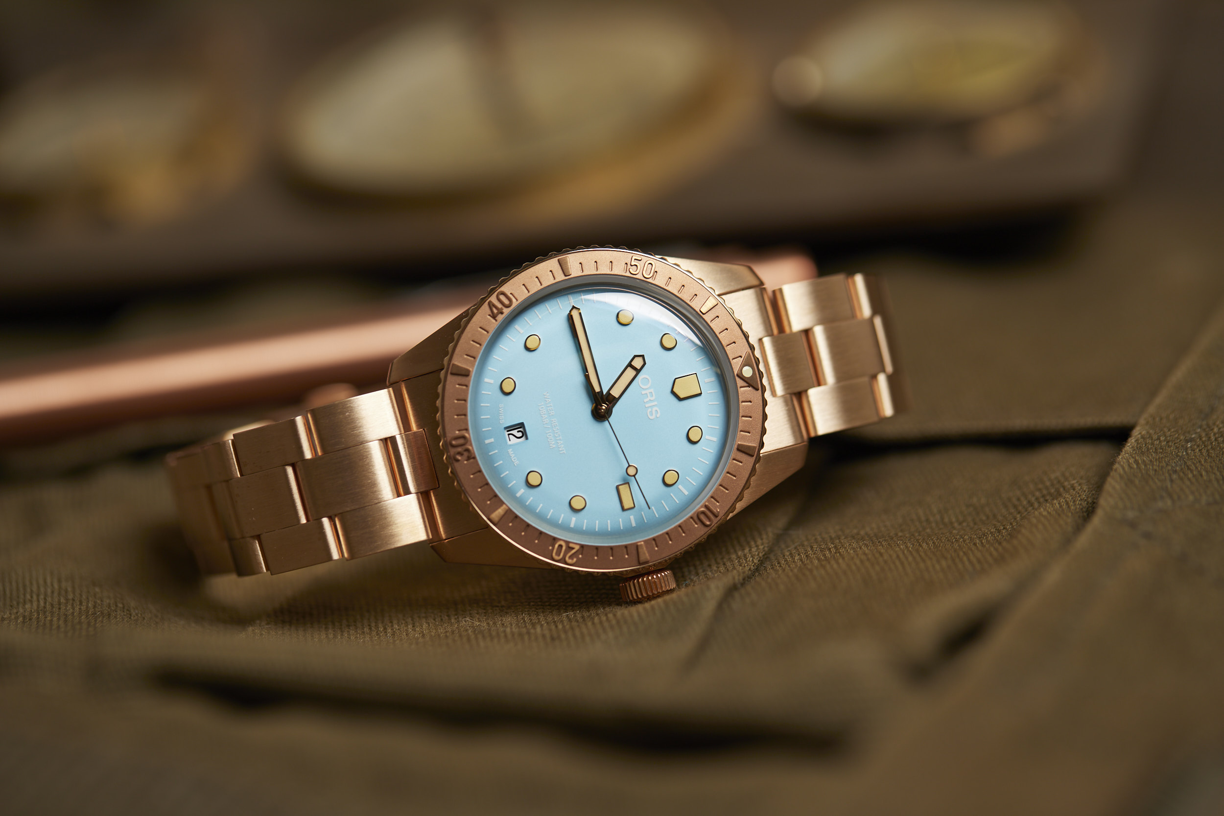 Oris Cotton Candy Divers Sixty Five Bronze Playful Elegance