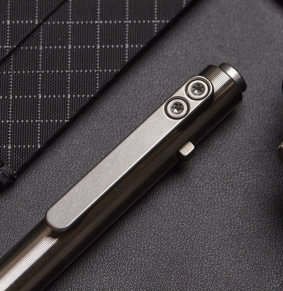 Side-Click Standard Pen MILLED TITANIUM CLIP