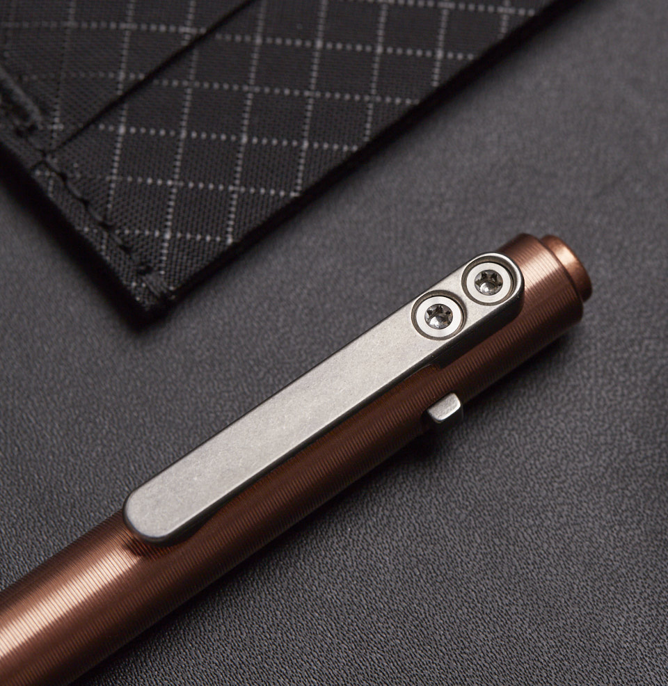 Side-Click Standard Pen MILLED TITANIUM CLIP