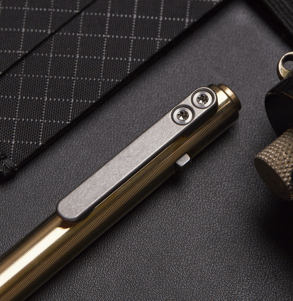 Side-Click Standard Pen MILLED TITANIUM CLIP