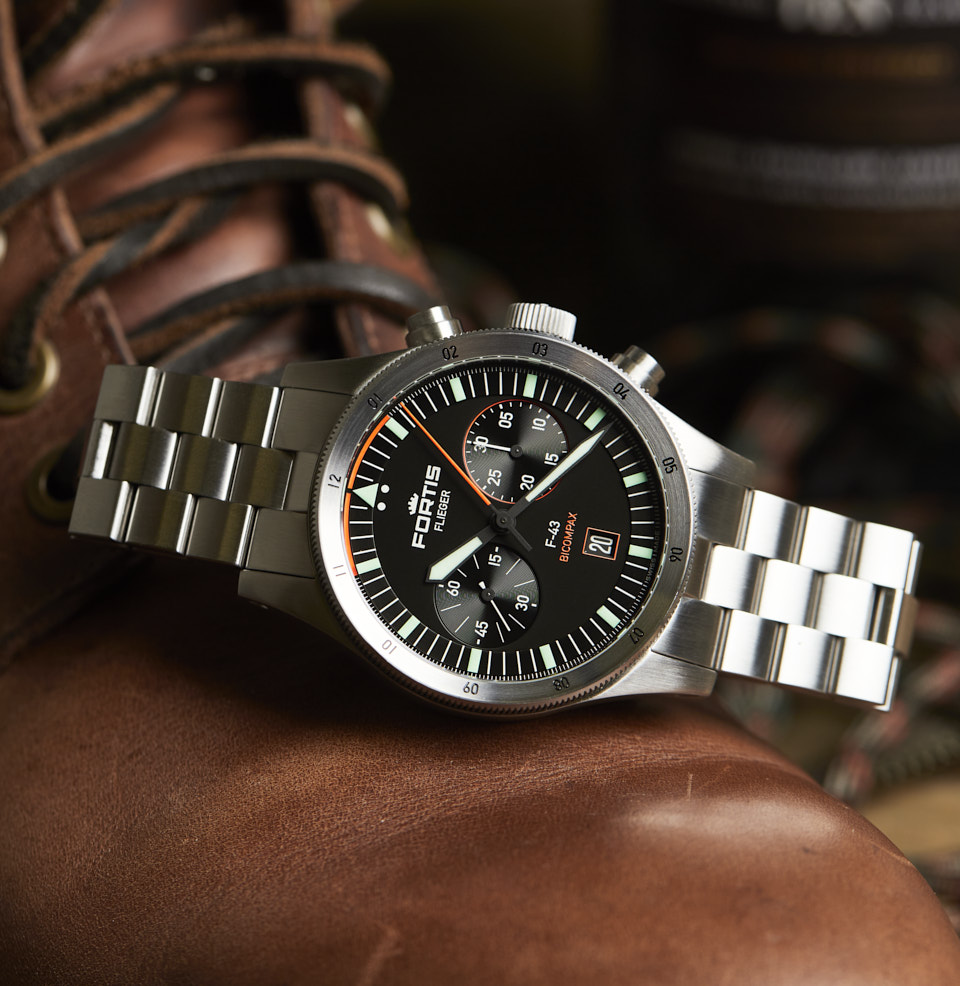 Flieger F-43 Bicompax CONCAVE BEZEL