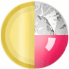 Gold|Neon Pink|White Diamondettes Swatch