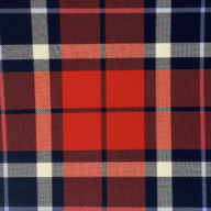 red, navy, and white plaid