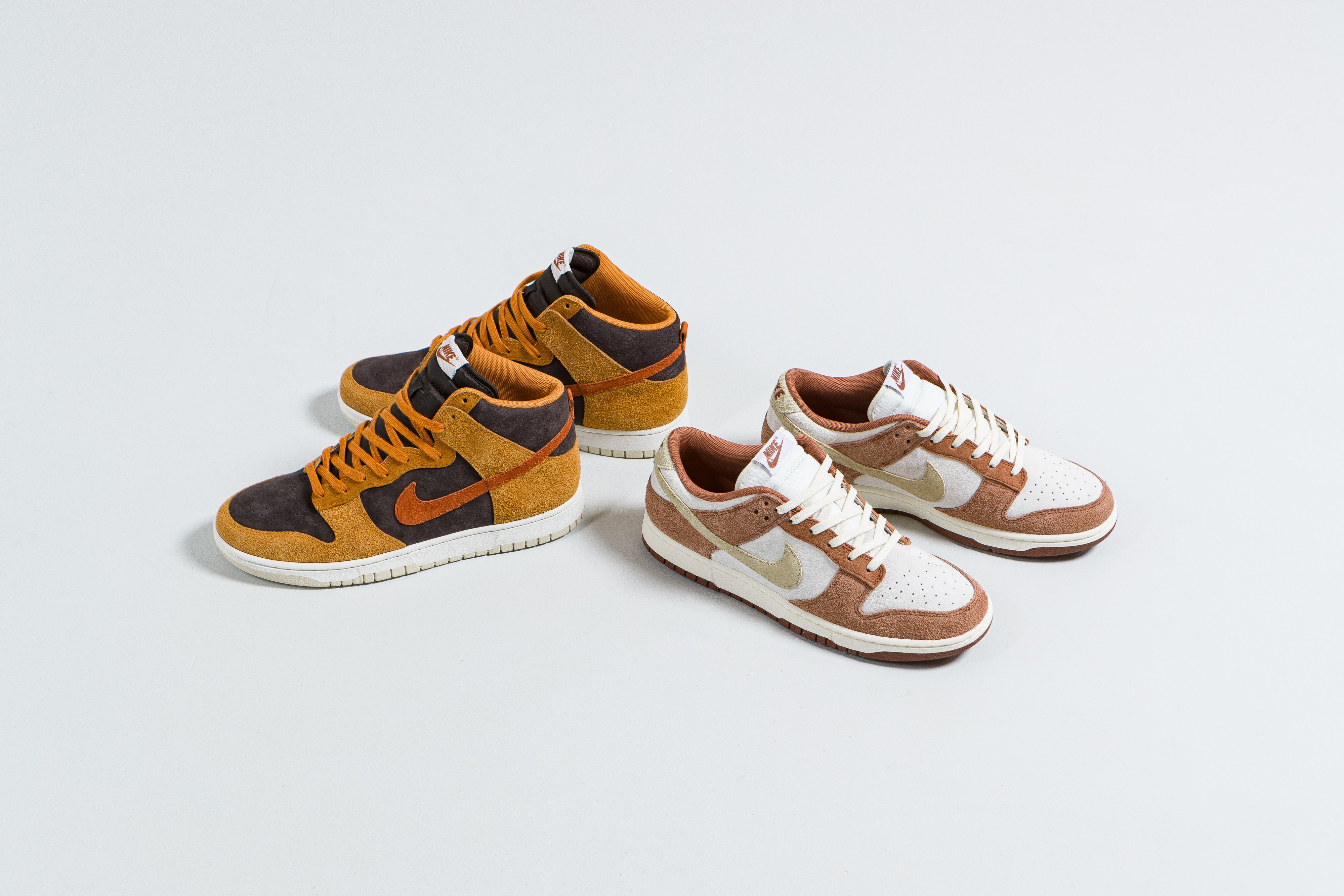 Up There Launches - Nike Dunk Low 'Medium Curry' & Dunk Hi 'Dark Curry'