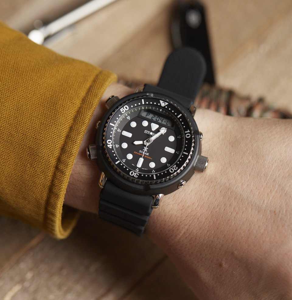 Prospex Ana-Digi Solar Diver 47.8MM ON A 7 INCH WRIST