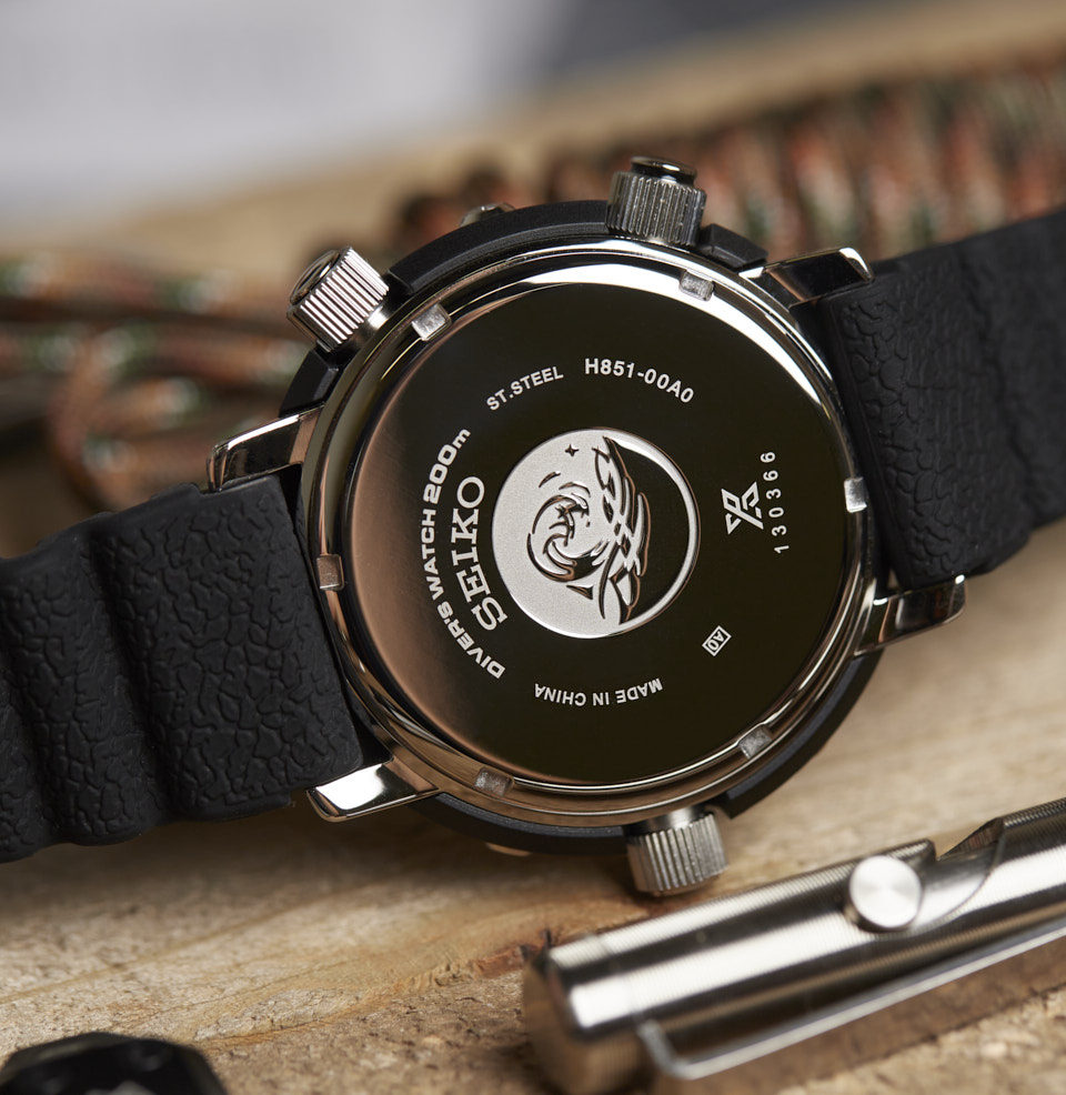 Prospex Ana-Digi Solar Diver SMOOTH ENGRAVED CASE BACK