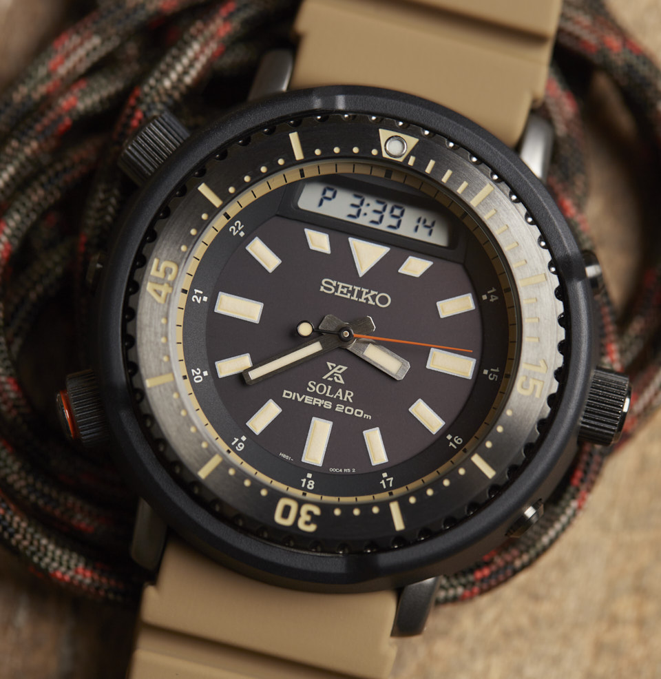 Prospex Ana-Digi Solar Diver BOLD KHAKI-ACCENTED DIAL