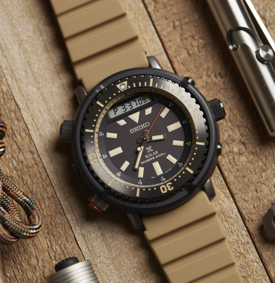 Prospex Ana-Digi Solar Diver A SOLAR DIVER WITH HYBRID DIAL