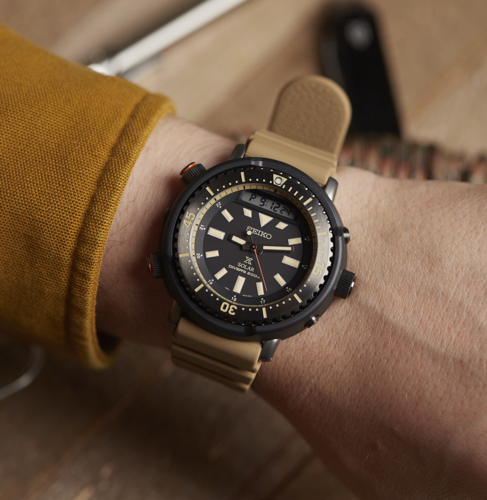 Prospex Ana-Digi Solar Diver 47.8MM ON A 7 INCH WRIST