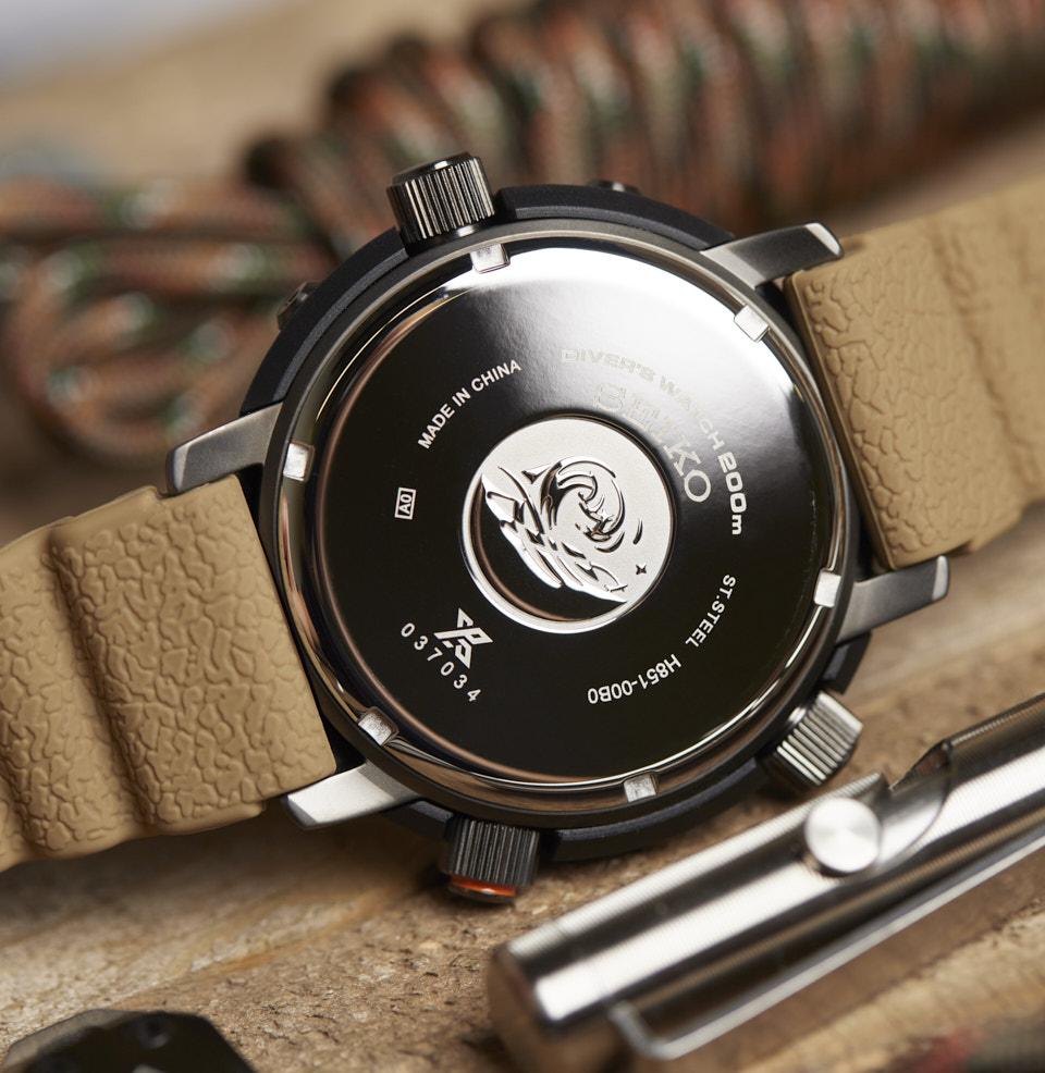 Prospex Ana-Digi Solar Diver SMOOTH ENGRAVED CASE BACK 