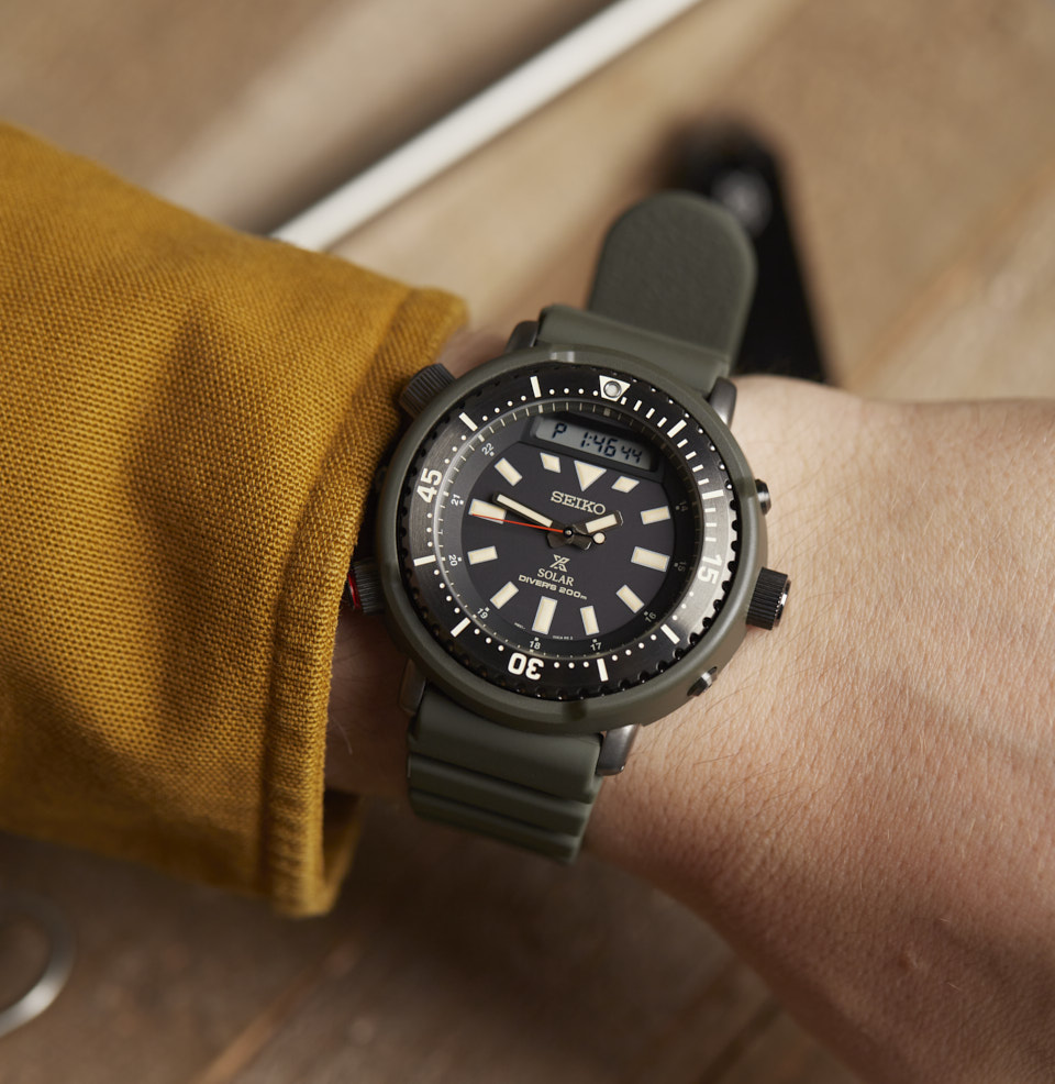 Prospex Ana-Digi Solar Diver 47.8MM ON A 7 INCH WRIST 