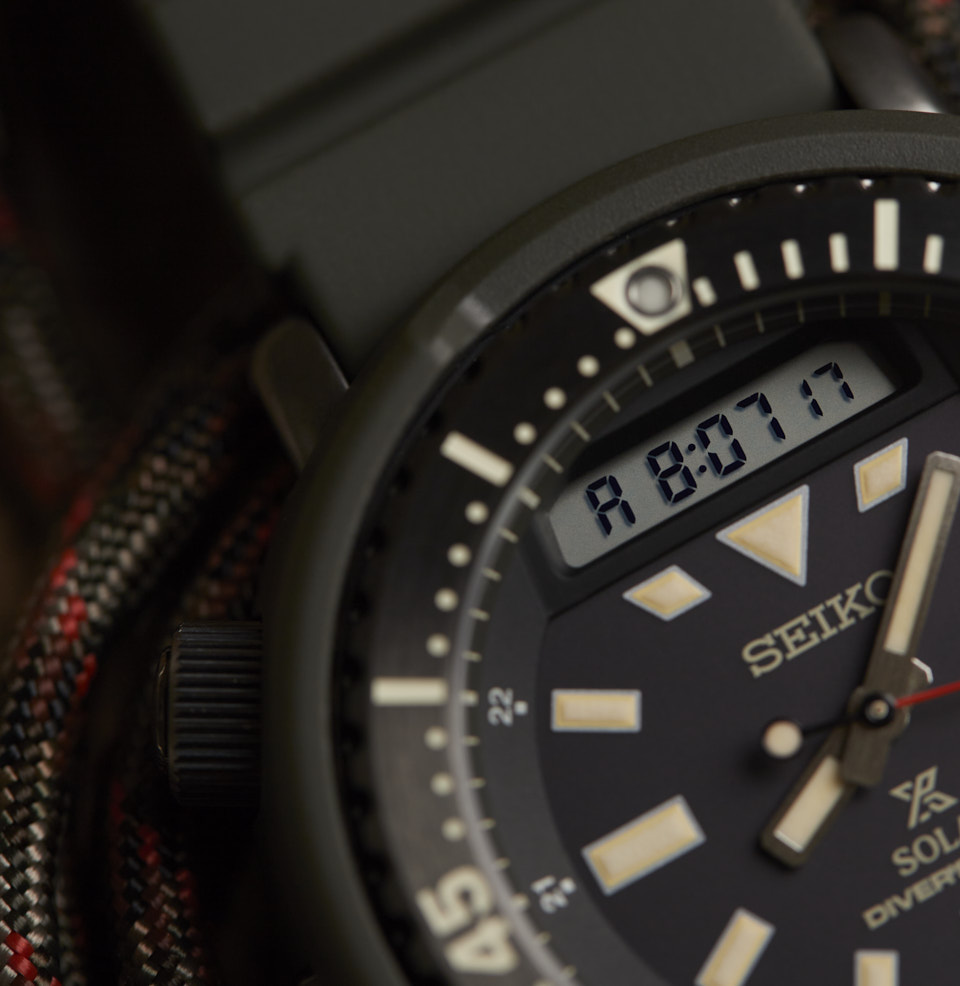 Prospex Ana-Digi Solar Diver TRACK A SECOND TIME ZONE, DISPLAY THE TIME, AND MORE